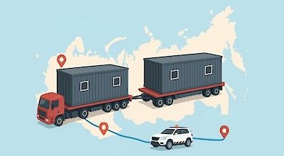 Перевозка строительных бытовок в ЛНР и ДНР: делимся опытом